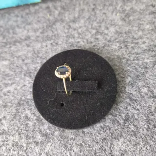 Sortija Oro 9K Zafiro y Diamantes Bea Soldado