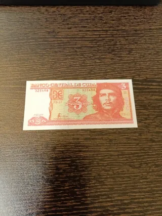 Lote 2 banconote Cuba 3 Pesos 2005