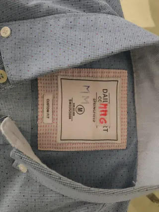 Camisa Springfield azul con puntos