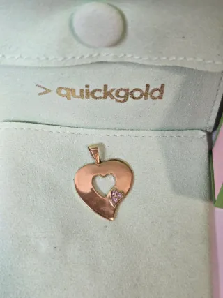 Colgante Corazón Oro 18k 1.84gr QUICKGOLD