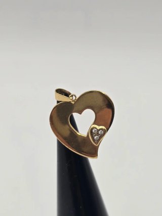 Colgante Corazón Oro 18k 1.84gr QUICKGOLD