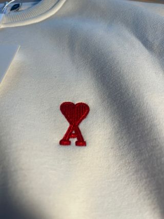 Sudadera Ami Paris Blanca Talla S