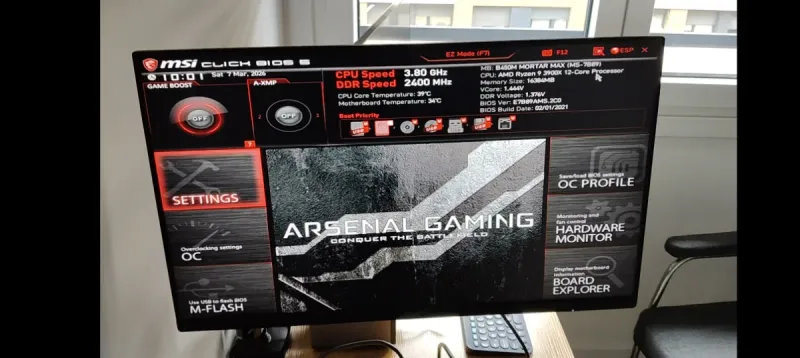 Base PC Ryzen 9 3900X + MSI Mortar MAX + 16GB RAM afbeelding 8