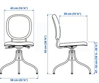Silla giratoria Björkberget gris