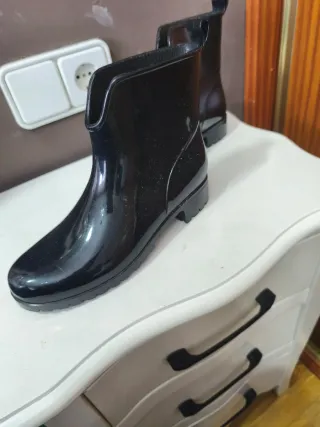 Botas de agua negras talla 36