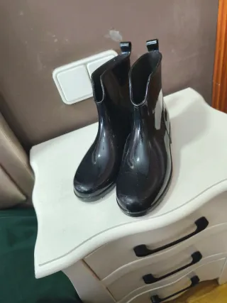 Botas de agua negras talla 36