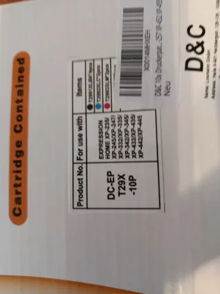 Cartuchos Tinta impresora Epson, XL.