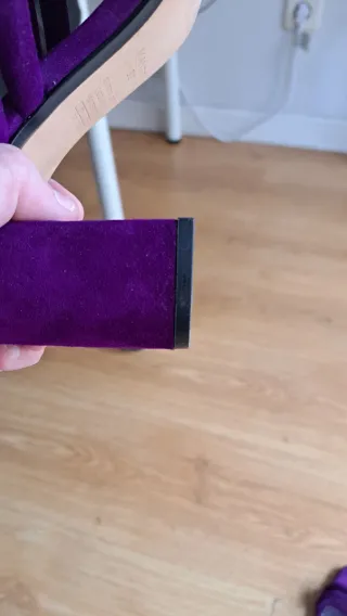 Sandalias Moradas Mango Talla 39