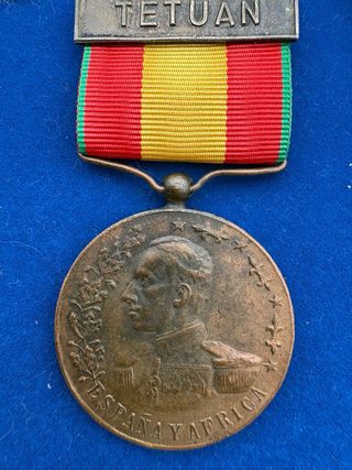 Medalla África 1912 con pasador Tetuán