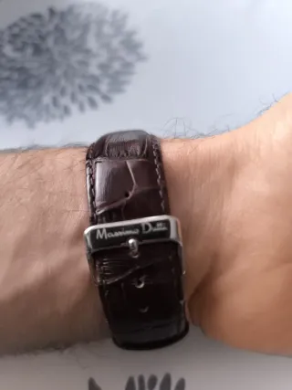 Reloj Massimo Dutti Cronógrafo Plata Marrón