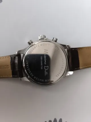 Reloj Massimo Dutti Cronógrafo Plata Marrón