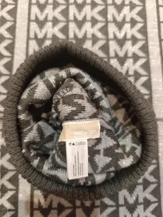 Pack Bufanda y Gorro Michael Kors Gris