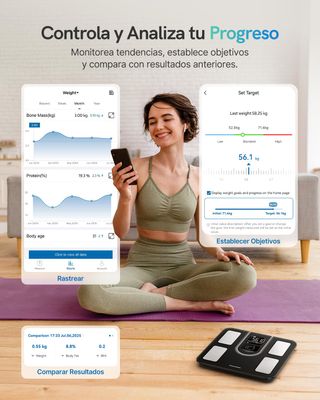 Báscula Inteligente Digital - 22 Métricas