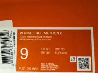 Nike Free Metcon 6 Arancioni/Bianche