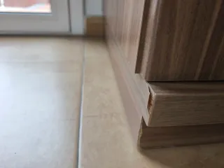 Mueble comedor madera y cristal