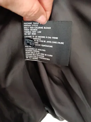 Abrigo Guess Negro Acolchado Mujer Talla L