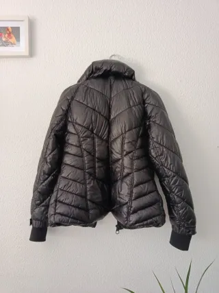 Abrigo Guess Negro Acolchado Mujer Talla L