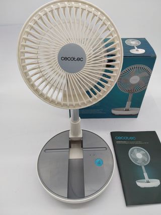 Cecotec Ventilador Portátil Plegable EnergySilence 800 FoldAir Portable. Batería 7200mAh, Diseño Extensible y Ajustable, 5 Aspas