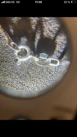 Cadena de plata con colgante de estrella