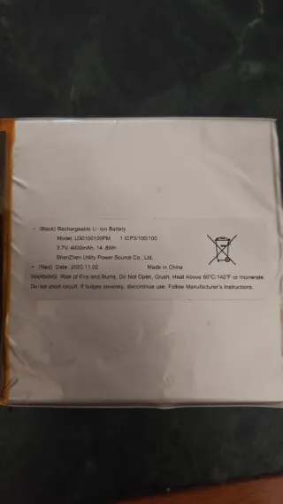 Batteria Li-ion U30100100PM 4000mAh