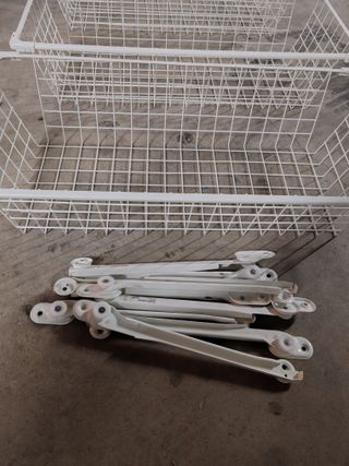 Cestas de Rejilla HJALPA Blancas (4 uds)