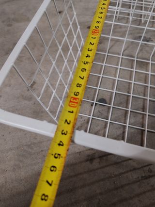 Cestas de Rejilla HJALPA Blancas (4 uds)