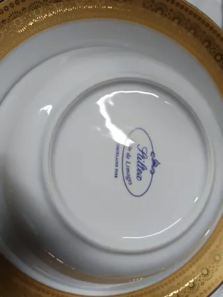 Set 41 pezzi porcellana Limoges oro