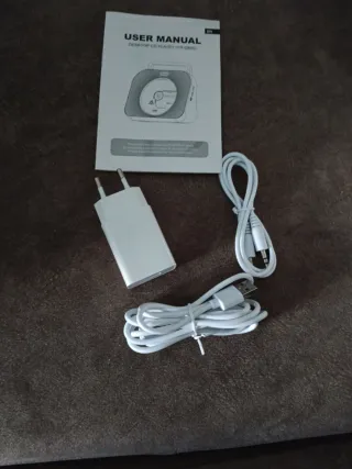 Lector CD portátil blanco