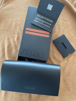 Funda Gafas Zegna Negra y Marrón