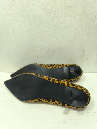 Zapatos Nuevos Animal Print Punta Fina Talla 39