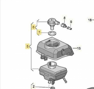 8K0611301A DEPOSITO SERVO AUDI A4 BER. (B8)