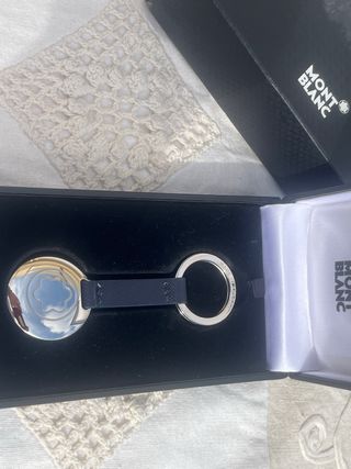 Llavero Montblanc Negro y Plateado