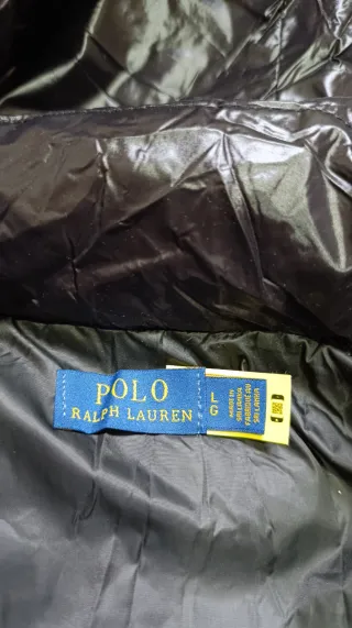 Chamarra Ralph Lauren Negra Brillante