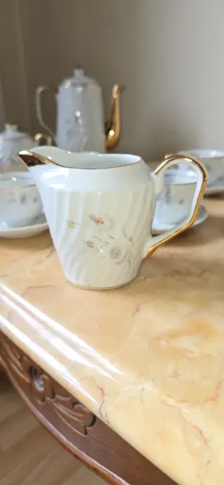 Juego de café porcelana fina 6 tazas