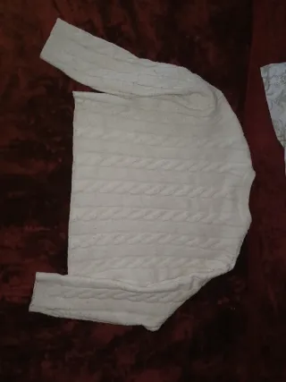 Jersey blanco trenzado