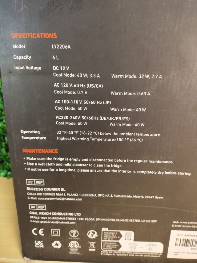 Nevera portátil AstroAI mini