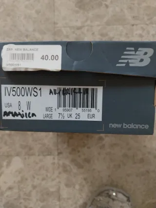 Zapatillas New Balance 500 Amarillas Talla 25