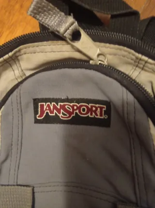 Mochila Jansport Gris y Negra