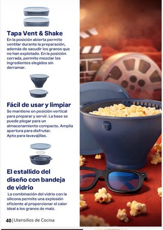 Palomitero Tupperware Vent & Shake