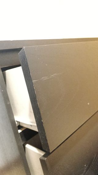 Cajonera Ikea Malm Negra 3 Cajones