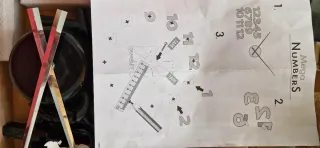 Reloj de Pared Mega Números 700mm