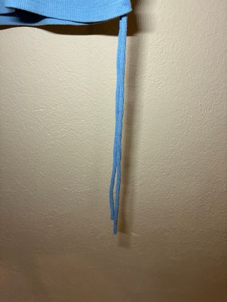 Top Zara Talla S Azul Fruncido