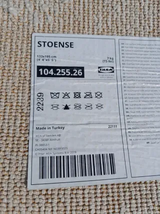 Alfombra Ikea Stoense Gris