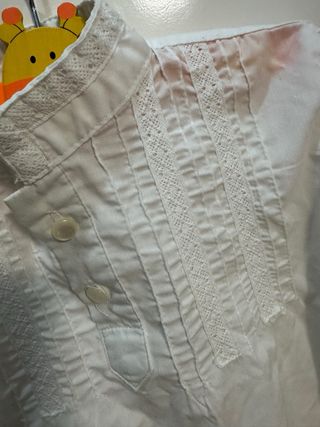 Camisa Fallero niño blanca T.2