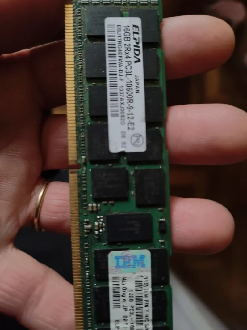 2 Módulos RAM ELPIDA 16GB PC3L-15600 afbeelding 2