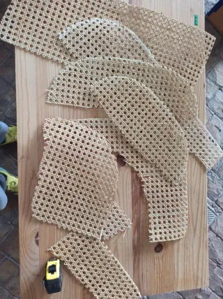 Resto de ratán para manualidades