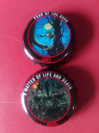 20 Chapas Cerveza Iron Maiden