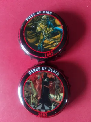 20 Chapas Cerveza Iron Maiden