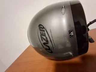 Casco modular moto gris