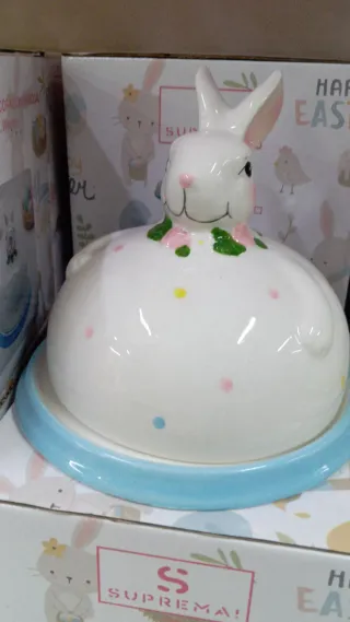 Porta cioccolatini Pasqua ceramica decorato